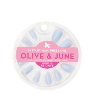 Olive & June Press-On Nails | Almond Medium | “BP”| 42 Nail Set | NWT ✨